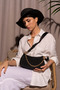 حقيبة كتف نسائية سوداء SLY044 - 3