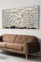Gold Flowers One Piece Canvas Canvas Painting