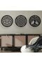 Tree of Life Flower of Life Lotus Flower Meaningful 3 Piece Wall Decor Painting - 6