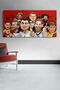 Football Player Cartoon Canvas-Canvas Painting - 5