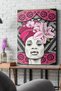 Pink Floral Woman Canvas - Canvas Painting - 3