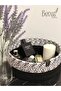 Jute Wicker Basket, Hand Woven, Multi-Purpose Basket, Bathroom and Kitchen Organizer Black Double Color 30X10 - 3