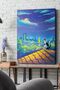 Cat on the Roof Canvas - Canvas Painting - 2