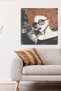 Woman Portrait One Piece Square Canvas - Canvas Painting
