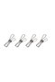 Stainless Steel Tiny Latch - Quadruple, Metallic Gray