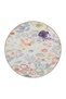 Pastel Dyed Framed Floral Geometric Woven Base Washable Carpet Miravip8336 - 4