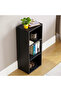 Bookcase and accessory Display Unit of wood 3Tier Black - 2