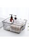Pazlanmaz Metal Bathroom and Kitchen Material Organizer Wire Basket, Cosmetic Towel Organizer Wire Basket