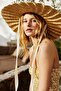 Women's Large Wide Brim Wavy Ruffles Handmade Organic Straw Hat