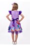 Mermaid Patterned Tulle Detailed Girl's Party Dress - 4