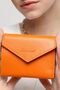 Genuine Leather Zoe Small Orange Women's Wallet - 8
