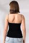 Kadın Siyah İp Askılı Örme Body Bluz - 5