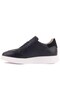 - Navy Blue Leather Lace-Up Men's Casual Shoes 101-7034-H-1235 - 3