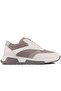 - White Leather, Gray Suede Lace-Up Men's Casual Shoes 101-7074-H1194
