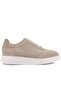 - Beige Suede Lace-Up Men's Casual Shoes 101-7034-H-1235