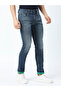 Mid Rise Faded Jeans with Button Closure - 3