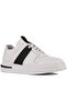 - White Leather Lace-Up Men's Casual Shoes 101-8062-H1280E - 2