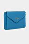 9098 Genuine Leather Multi-Purpose Magnetic Women's Wallet Portfolio Baby Blue - 3