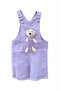 Lilac Toy Plush Teddy Bear Adjustable Hook Cotton Shorts Jumpsuit Salopet