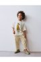 Tiger Printed T-Shirt and Striped Woven Jogger Tracksuit Kids' Top and Bottom Set