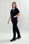 Basic Comfort Navy Blue Women's Surgical Suit Lycra Scrubs Doctor's Coat Medical Uniform - 6