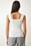 2-Piece Women's Tank Top Thick Strap Tank Top Slim Crop Summer Square Neck Knitwear Fabric - 5