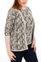 Special Design Twinset Cardigan and Undershirt Set with Snake Jacquard Detail - 3