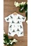 Zebra Patterned 100% Cotton Summer Baby Onesie - Short Sleeve and Zipper - 2