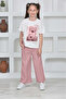Children's Double Set Trousers T-Shirt-Pants Double Viscose Set - 4