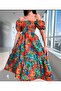 Midi Length Floral Patterned Dress - 2