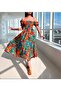 Midi Length Floral Patterned Dress - 3