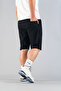 Ribbed Men's Casual Straight Shorts Black - 7