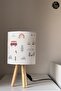 Dream Big Clouds and Stars Patterned Children's Room Lampshade Table Lamp Tlab-057 - 3