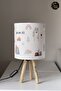 Dream Big Clouds and Stars Patterned Children's Room Lampshade Table Lamp Tlab-057