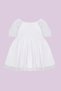 White Girl Tulle Detail Party/Wedding/Birthday Knitted Dress Tkdss24El00004 - 2