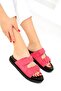 Fuchsia Suede Women's Slippers - 19264 Model - 4