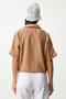 Women's Biscuit Lacing Detail Linen Blouse Mx00151 - 6