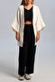 Cool and Comfortable Unisex Ecru 100% Cotton Muslin Home/Beach Wear Kimono - 3