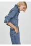 Denim coat with pockets - 7