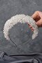 تاج الزفاف الكثيف المطرز بالكريستال - منحني باشاك - 4