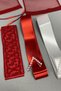 Glittery Bridal Veil Embroidered Groom Cover Jewelry Ribbon Set - 2