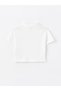 Polo Collar Printed Girl's T-shirt and Shorts Skirt - 4