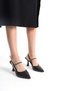 Women's Heeled Shoes Open Back Jewelled Side Buckle New Season Heel 9cm - 4