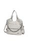Washed Leather Soft Women's Bag with Shoulder Strap 21-K Barcelona 1582-3 - 3