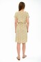 93030312 Doc.vis. Crispy Waist Elastic Bat Sleeve Dress Ecru-yellow - 2