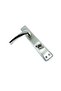 Lerzan Eco Plateau (wc) Door Handle Mirrored Nickel Satin (left)