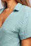 100% Cotton Muslin Waist Crop Blouse Shirt - 5