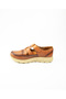 Tan Leather 323 Model Women's Casual Shoes - 3