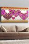 Flowers in Heart Canvas-Canvas Painting