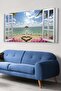 Window Opening to the Beach Canvas-Canvas Painting